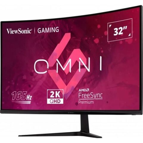 VIEWSONIC 31.5'' VA VX3218C-2K 1MS 165HZ HDMI-DP KAVISLI GAMING MONİTÖR 2560X1440
