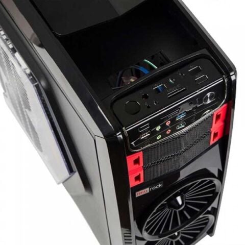 Redrock G903br Game Psu'suz 1X12cm Fan Mıdı Tower Pencereli 1Xusb2.0/1Xusb3.0 1Xaudıo Siyah Kırmızı Kasa