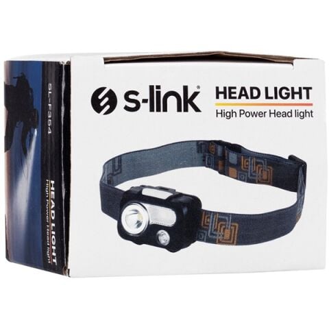 S-link SL-F354 3W Led  2 SMD 1 Kırmızı 3x AAA Pil Işık Ayarlı ve Modlu Kafa Lambası