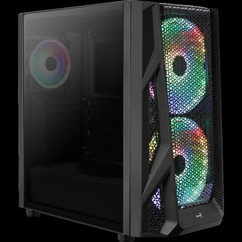 AEROCOOL AIRHAWK DUO AE-AIRHAWKD 2-20CM RGB FANLI GAMING MID-TOWER PC KASASI