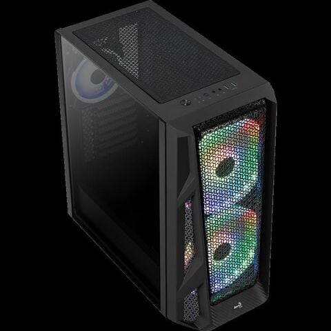 AEROCOOL AIRHAWK DUO AE-AIRHAWKD 2-20CM RGB FANLI GAMING MID-TOWER PC KASASI