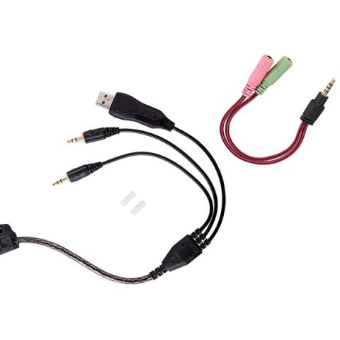 Rampage SN-R5 X-CORE Siyah/kırmızı Oyuncu Mikrofonlu Kulaklık