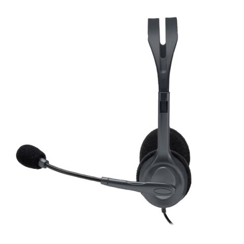 <![CDATA[LOGITECH H110 Stereo 3.5mm Jack Gri Mikrofonlu Kulaklık 981-000271]]>
