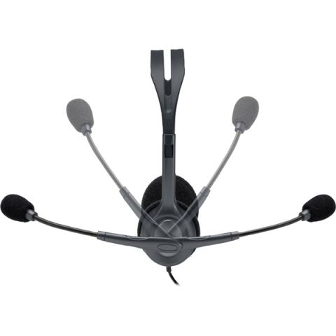 <![CDATA[LOGITECH H110 Stereo 3.5mm Jack Gri Mikrofonlu Kulaklık 981-000271]]>