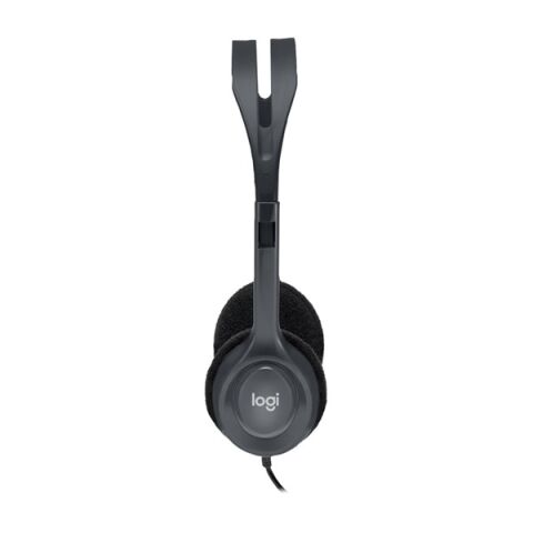 <![CDATA[LOGITECH H110 Stereo 3.5mm Jack Gri Mikrofonlu Kulaklık 981-000271]]>