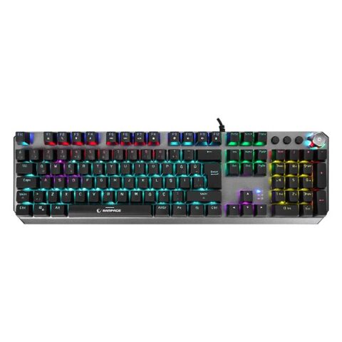 Rampage KB-R206 SELECT Rainbow Aydınlatmalı Blue Switch Mekanik Gaming Oyuncu Klavyesi