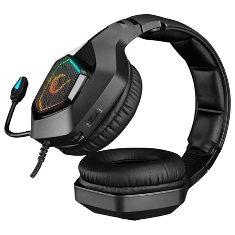 Rampage RM-K8 HAWKER Siyah USB 7.1 Version RGB Ledli Gaming Oyuncu Mikrofonlu Kulaklık