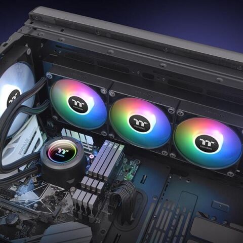 THERMALTAKE 420MM TH420 V2 CL-W376-PL14SW-A ARGB AM5-1700P SIVI SOĞUTMALI İŞLEMCİ FANI
