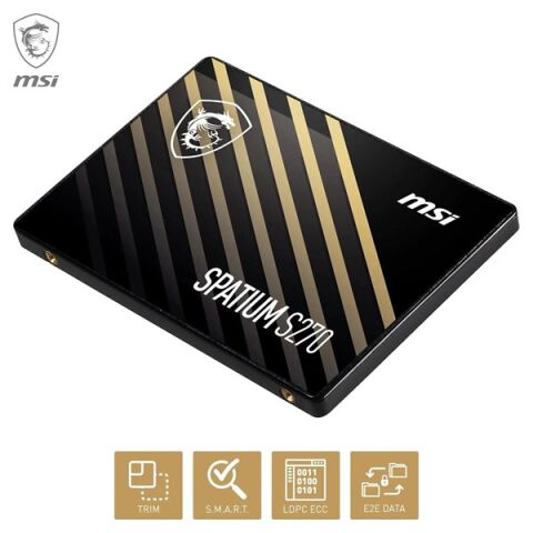 MSI 480GB SPATIUM S270 500-450MB/s SSD SATA-3 DİSK