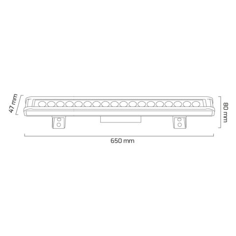 Goya Gy 6030-60 Ledli Wallwasher Antrasit - 2700K - Sarı