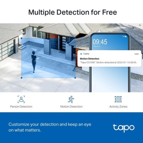 TP-LINK COMPACT Tapo TC41 (C510W) IP Güvenlik Kamerası