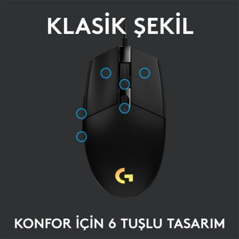 Logitech G G102 Lıghtsync Oyuncu Mouse 910-005823