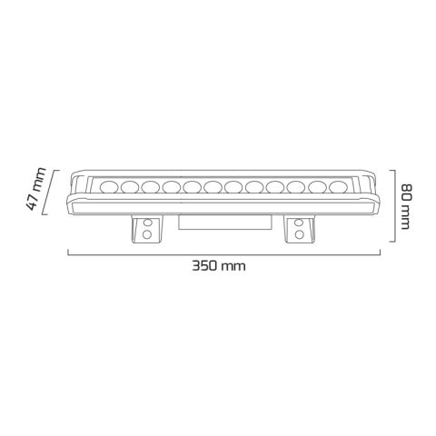 Goya Gy 6030-30 Ledli Wallwasher Antrasit - 2700K - Sarı