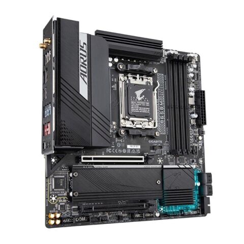 GIGABYTE B650M AORUS ELITE AX WIFI-6E DDR5 HDMI DP PCIe 16X v5.0 AM5 mATX