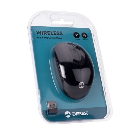 Everest SMW-666 Usb Siyah 2.4Ghz Optik Kablosuz Mouse