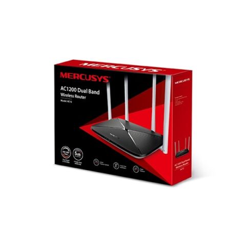 MERCUSYS AC12 AC1200 Dual Band EV Ofis Tipi Router
