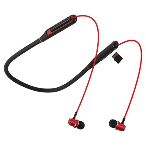 <![CDATA[Asonic AS-XBK65 Kırmızı Boyun Askılı Mıknatıslı Bluetooth TF Kart Spor Kulak içi Kulaklık]]>