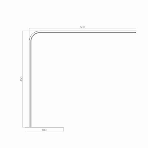 Led Masa Lambası 50x45 cm PL20057 Antrasit RAL7016 - 6500K - Beyaz