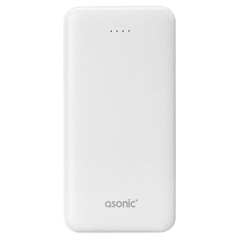 Asonic AS-P10 10000mAh 2*USB Output Powerbank Beyaz Taşınabilir Pil Şarj Cihazı