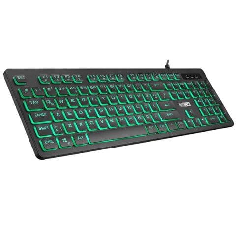 Altec Lansing ALGC8264 Siyah 3 Renkli 6400DPI Mouse Multimedya Fonksiyonlu Gaming Klavye Mouse Set