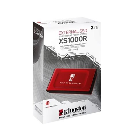 KINGSTON 2TB SXS1000R/2000GA BOC USB 3.2 SSD HARİCİ DİSK KIRMIZI