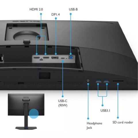 BENQ 27'' IPS SW272U 5MS 60HZ HDMI-DP USBC GRAFİK TASARIM MONİTÖRÜ 3840X2160