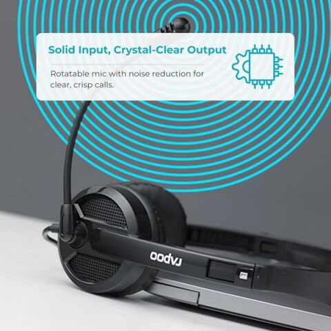 RAPOO H120 Stereo Kablosuz Mikrofonlu Kulaklık