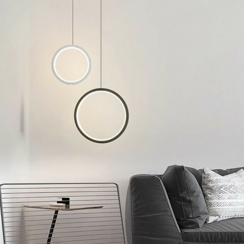 Sarkıt Led Avize Double Circle PLA32023 Led Avize