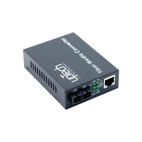 Uptech KX1058 10/100/1000Mbps Tek Mod Çift Yönlü Gigabit Fiber Medya Dönüştürücü