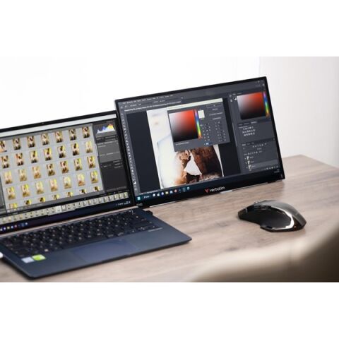 VERBATIM 15.6'' IPS DOKUNMATIK PMT-15 6MS HDMI-TYPEC TAŞINABİLİR MONİTÖR 1920X1080