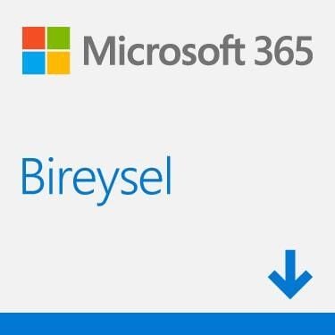 MICROSOFT 365 Bireysel Trk/Eng Elektronik Lisans 1yıl 32/64Bit EP2-32317