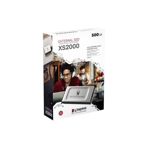 KINGSTON 500GB SXS2000/500GA USB 3.2 SSD HARİCİ DİSK GÜMÜŞ