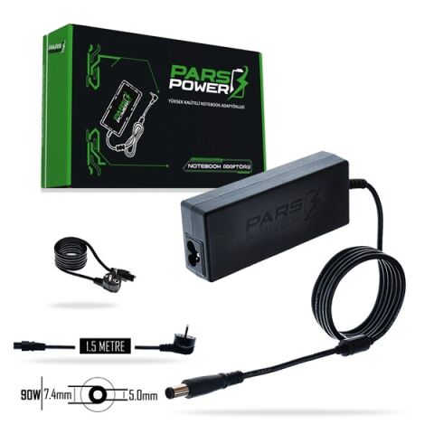 <![CDATA[PARS POWER PRS-022 90W 19.5V 4.74A- 7.4*5.0MM Siyah ADAPTÖR]]>