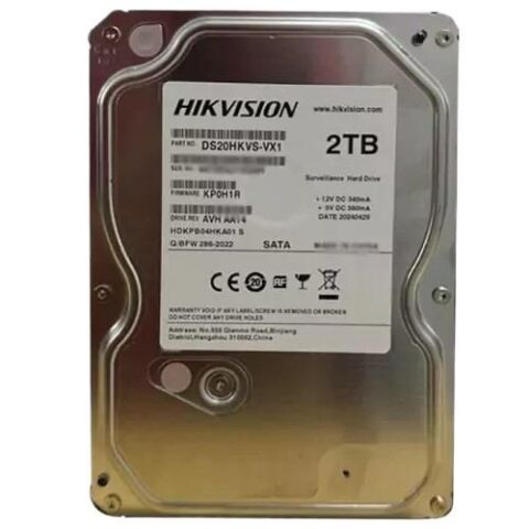 HIKVISION 3.5'' 2TB DS20HKVS-VX1 128MB SATA-3 Güvenlik Diski