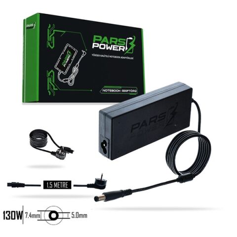 <![CDATA[PARS POWER PRS-020 130W 19.5V 6.7A- 7.4*5.0MM Siyah ADAPTÖR]]>
