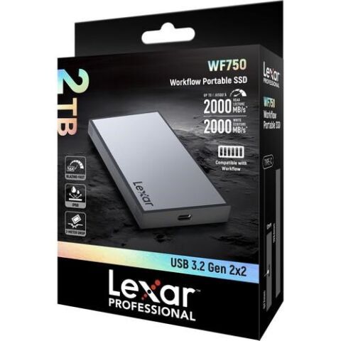LEXAR 2TB PROFESSIONAL WORKFLOW PORTABLE SSD LPWF7502T-2ANGL USB 3.2 SSD HARİCİ DİSK