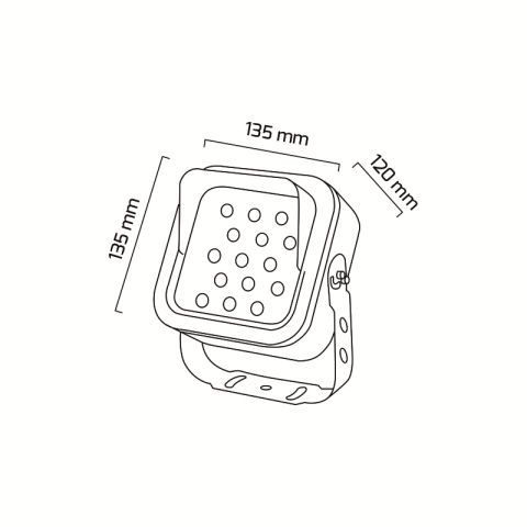 Goya Gy 6031-135 Ledli Wallwasher Antrasit - 2700K - Sarı