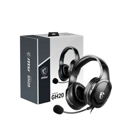 <![CDATA[MSI GG IMMERSE GH20 Siyah Gaming Mikrofonlu Kulaklık]]>