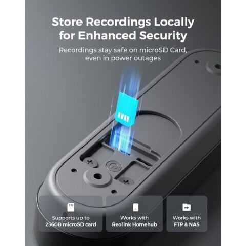 REOLINK 4MP WIFI Dorbell Bataryalı Kapı Zili PoE