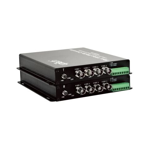 Uptech KX1077 Fiber Media Converter - 8 Video AHD 1080P + 1 Data