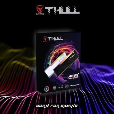 THULL 64GB (2X 32GB) DDR5 6000MHZ RGB DUAL KIT PC RAM APEX THL-PCAPX4800D5-64G-B BEYAZ