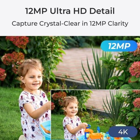 <![CDATA[REOLINK 12MP BULLET 2,8mm P344 IP Güvenlik Kamerası PoE IP67, Renkli]]>