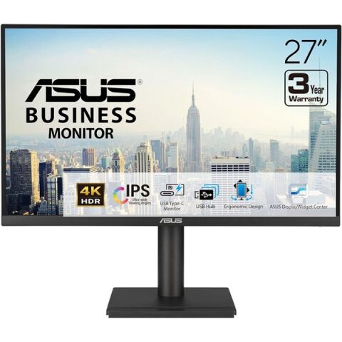 ASUS 27'' IPS VA27UCPS 5MS 75HZ HDMI-DP TYPE-C PIVOT KURUMSAL MONİTÖR 3840X2160