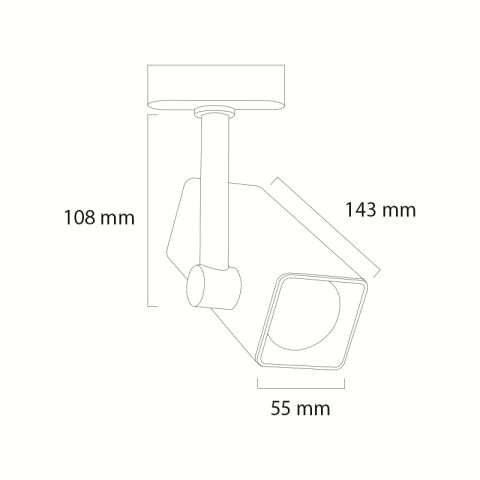 Goya Gy 3641 14 Watt Ray Spot Armatür Beyaz - 2700K - Sarı