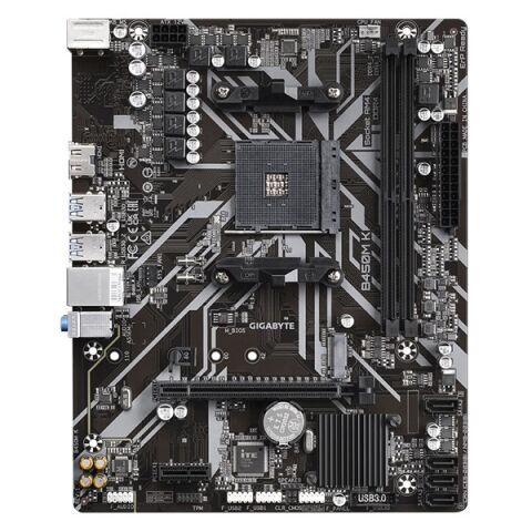 GIGABYTE B450M-K DDR4 M2 PCIe NVME HDMI PCIe 16X v3.0 AM4 mATX