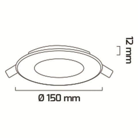 Goya Gy 1748 9W Sıva Altı Slim LED Panel Armatür