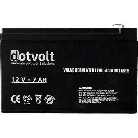 <![CDATA[DOTVOLT 12v 7amper SC7-12 Kuru Tip Alarm Aküsü]]>