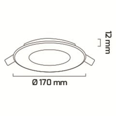 Goya Gy 1758 12W Sıva Altı Slim LED Panel Armatür