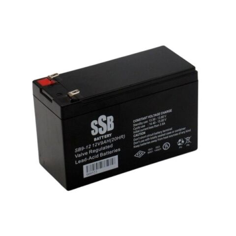 SSB 12v 9amper SB-12 Kuru Tip Akü TSE Belgeli