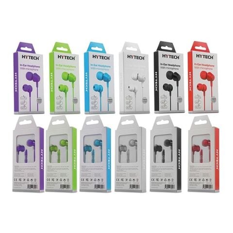 Hytech HY-XK30 20'li iç koli + 2*mor + 2*mavi + 2*yeşil 6*beyaz + 5*siyah + 3*kırmızı Kulak İçi Mikrofonlu Kulaklık